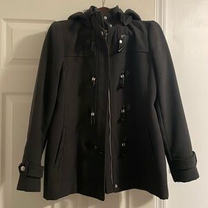 BCBG wool peacoat with hood